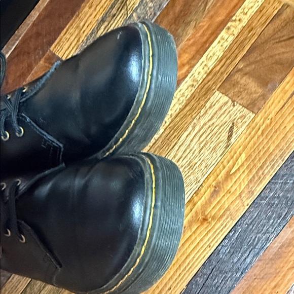 Vintage Dr. Martens Black Leather Lace-Up Oxfords main image 11